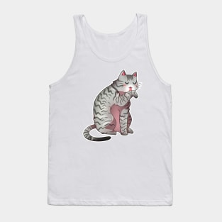 Gray Tabby Cat V.2 Tank Top